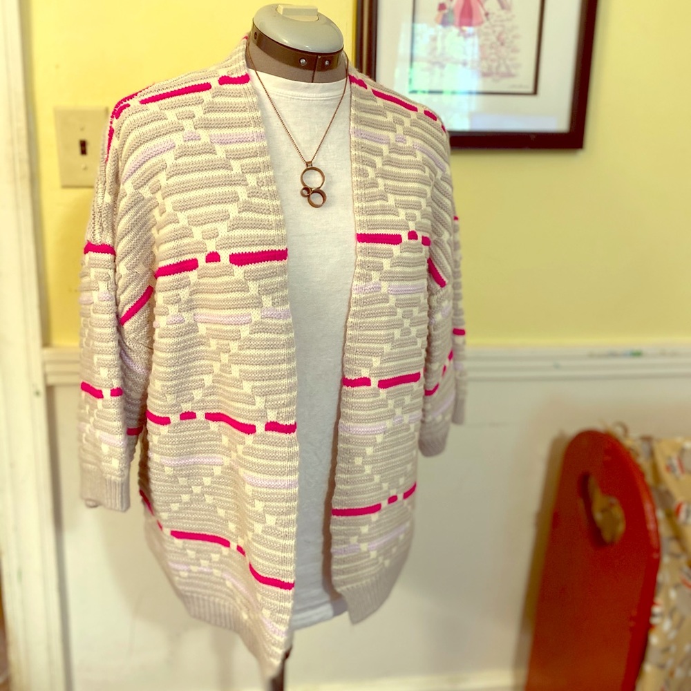 3/4 Sleeve RolyPoly Cardigan EUC